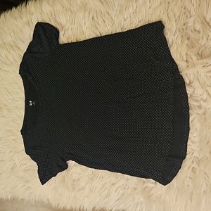 GAP Black & White Polka Dot Soft Rayon Top – Size Medium